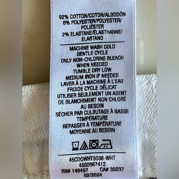 NWT JOE’S High Rise Crop Bootcut Jeans w/ Stretch Size 34 White Retail = $198 - Picture 15 of 16